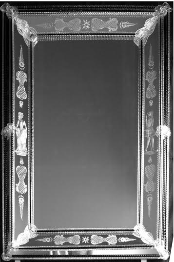 17th Century style silver Venetian wall mirror
