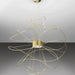 Gold-plated Hoops SP6 LED pendant light from Axo Light