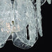 Ghiaccio or cracked ice glass chandelier in custom sizes