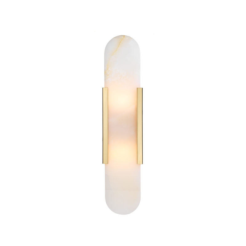 Modern Art Deco Brass Wall Lamp