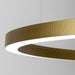 Semi-Circle Modern Metal Pendant | contemporary half circle hanging light | modern metal | LED
