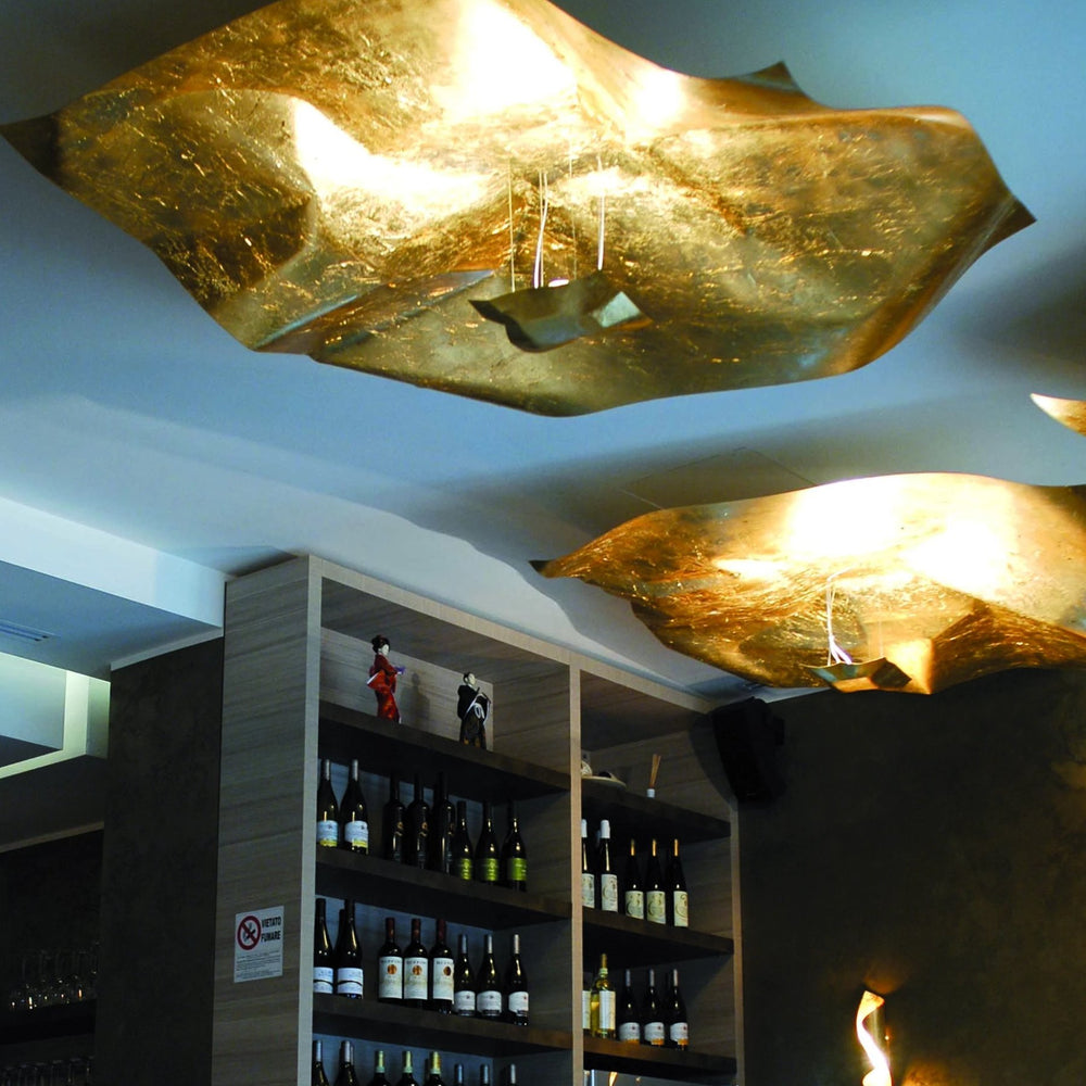 Contemporary Hand Crafted Metal Ceiling Pendant