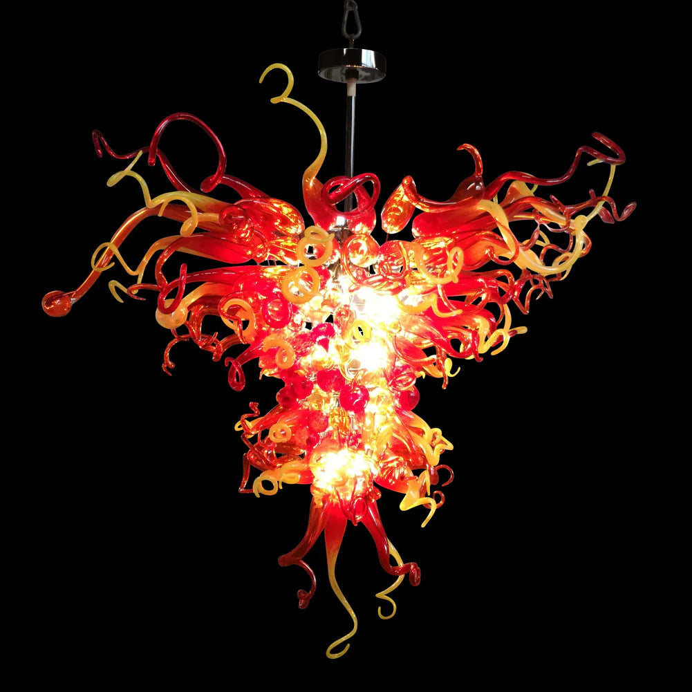 Customisable Murano Art Glass Chandeliers, Many Colours And Style Variant Options Available.