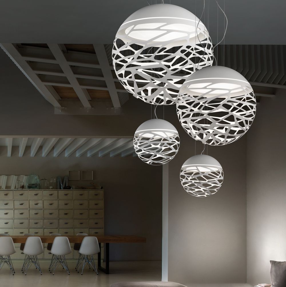 Kelly Sphere Ceiling Pendant In 3 Sizes And 2 Colours