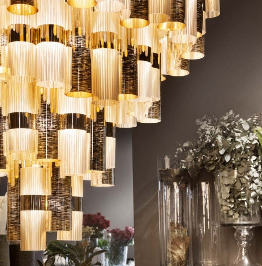La Lollona Large lightweight chandelier from Slamp in 3 designer finishes