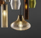 Retro Blown Glass Shade Suspended Lamp | retro living area lighting | Italian design lighting | modular blown glass lighting