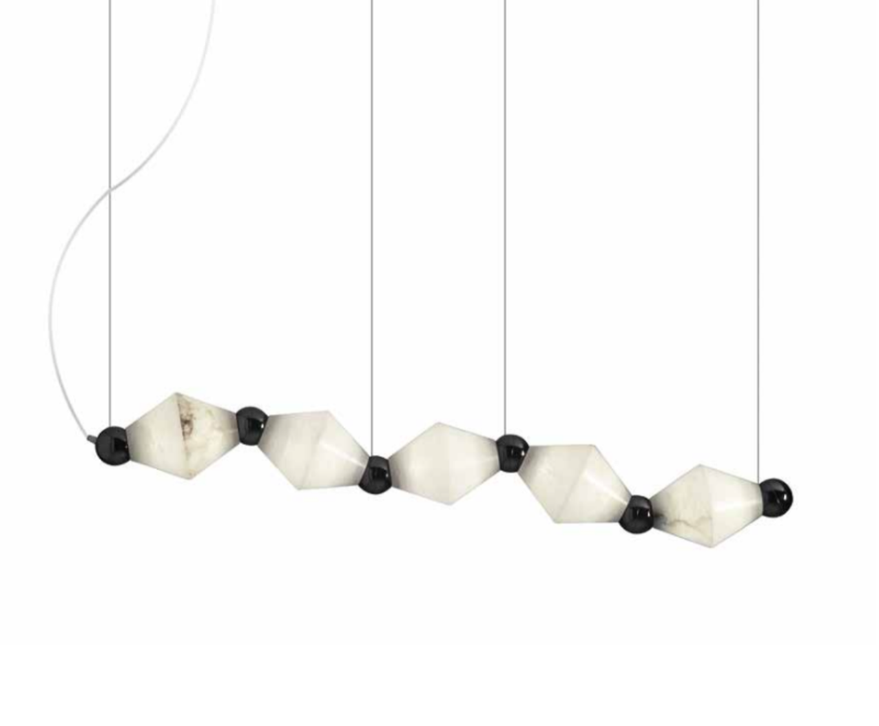 Modern Alabaster Pendant Chandelier