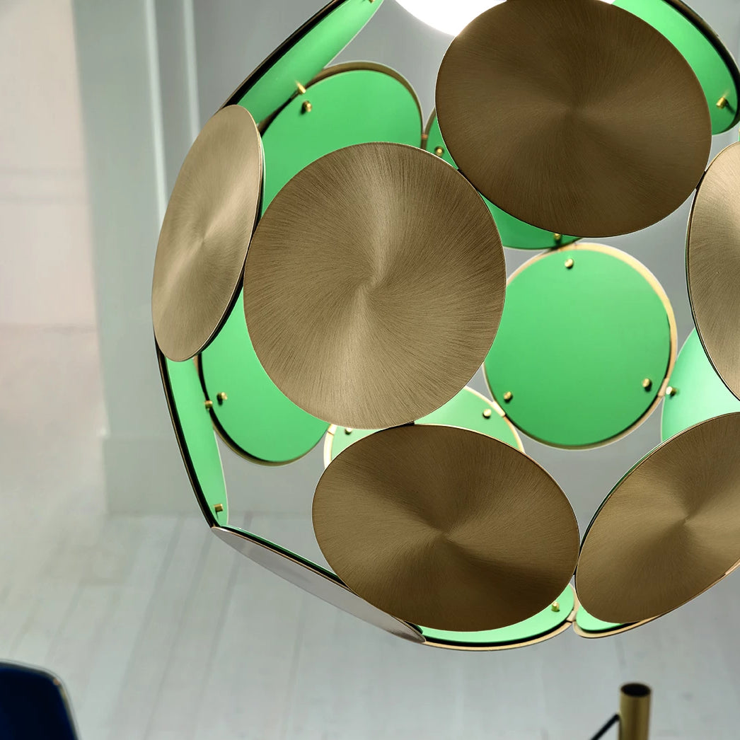 Grand Customizable Metal Disc Ceiling Pendant