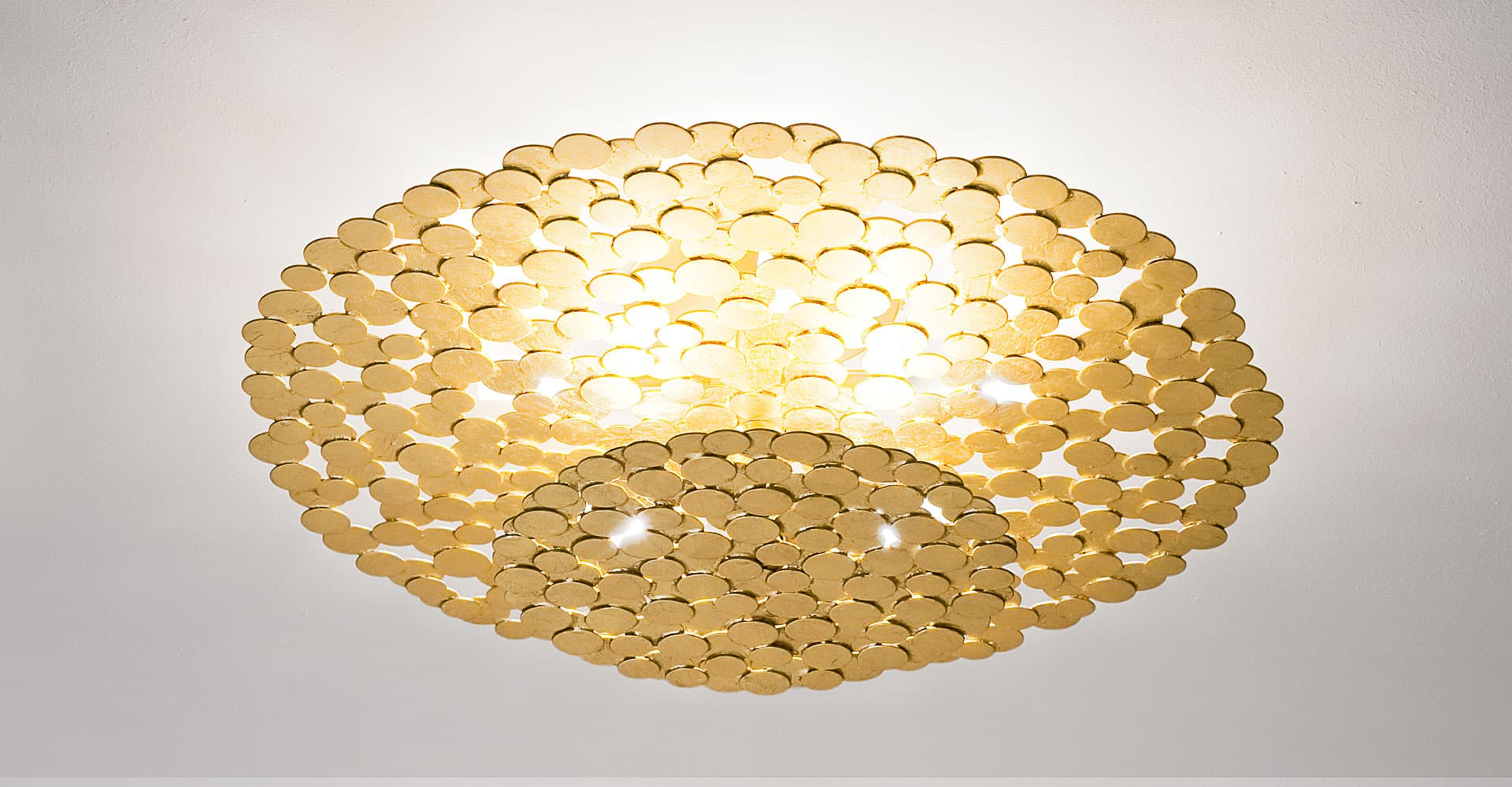 tresor terzani ceiling fixture gold