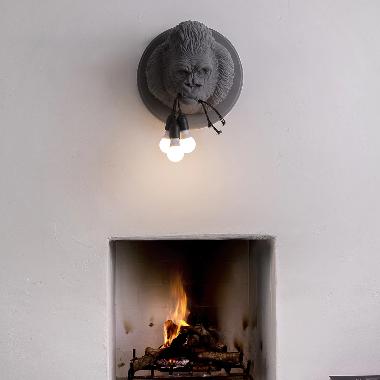 Gorilla Ceramic Wall Lamp