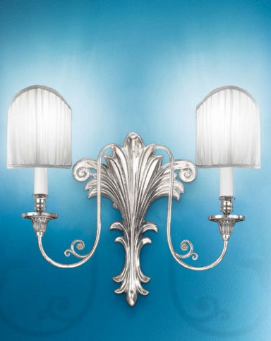 Wall Sconce in Antique Silver Plate Finish