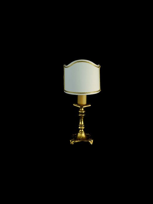 Traditional 24 carat gold plated brass table light