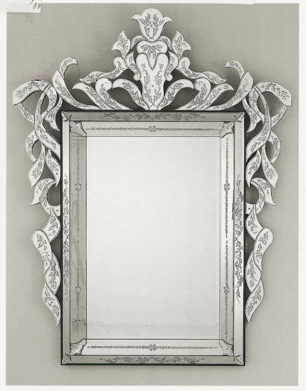 Large hand-crafted 18th century-style Venetian mirror
