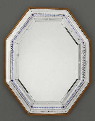 Hand-Crafted Venetian Mirror With Lacquered Wooden Frame