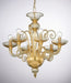 Elegant amber Italian chandelier