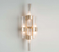Modern high-end wall light with polished gold finish