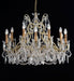 12 Light Gold Chandelier with Bohemian Crystals
