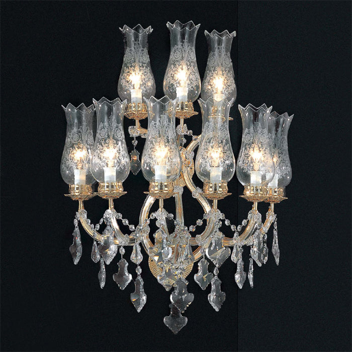 Maria Theresa 9 light Swarovski Strass crystal wall chandelier