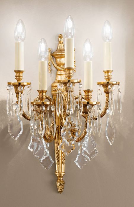 Classic Italian Wall Sconce with Crystal