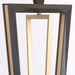 Art deco style table lamp with angular gold and black base
