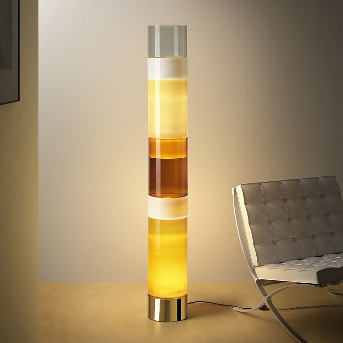 Modern Murano glass stacking light from Leucos