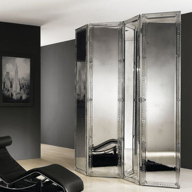 Luxury Venetian mirrored glass room divider