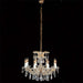 Small gold-plated Maria Theresa chandelier with Strass crystals