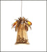 Gold Metal Spotlight with Amber Swarovski Elements & Butterfly