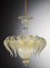 Murano glass ceiling pendant infused with 24 carat gold