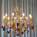 Murano 10 arm Chandelier with Multicoloured Fruits