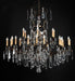 Luxury metal chandelier with Bohemian crystals