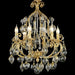 Gilded apple and flower chandelier