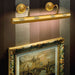 Four-light gold-plated classic Italian picture light