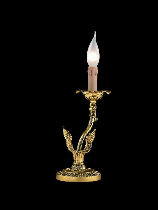 Cast Brass Table Light with 24 carat gold plating