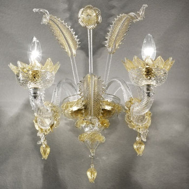 Large Clear Murano Glass 3 Tier Custom Chandelier