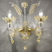 Large clear Murano glass 3 tier custom chandelier