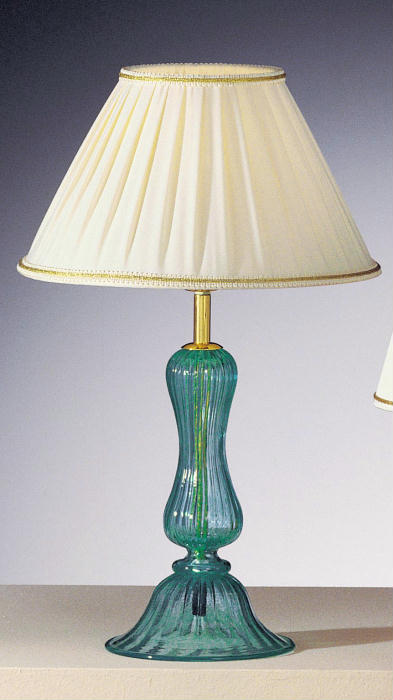 Aqua Murano Glass Lamp Base