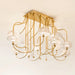 Beautiful Ceiling Light with Murano Glass Shades by Beby
