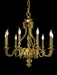 Traditional 18th century-style chandelier with 9 candle lights
