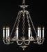 traditional 10 arm silver oxide chandelier