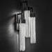 Beautiful Mid Century Wall Light with Textured Glass