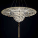 White Fortuny style Murano glass ceiling pendant