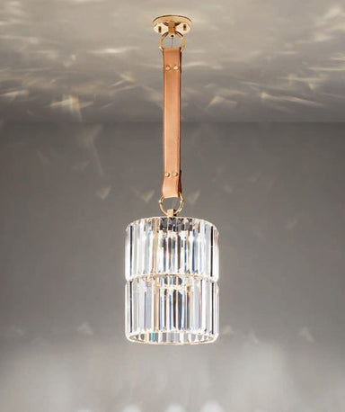 28 cm glass prism ceiling pendant with custom options