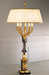 Decorative Table Lamp with Antique French Gold Detail