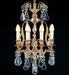 8 Light French Gold Chandelier with Bohemian Crystals