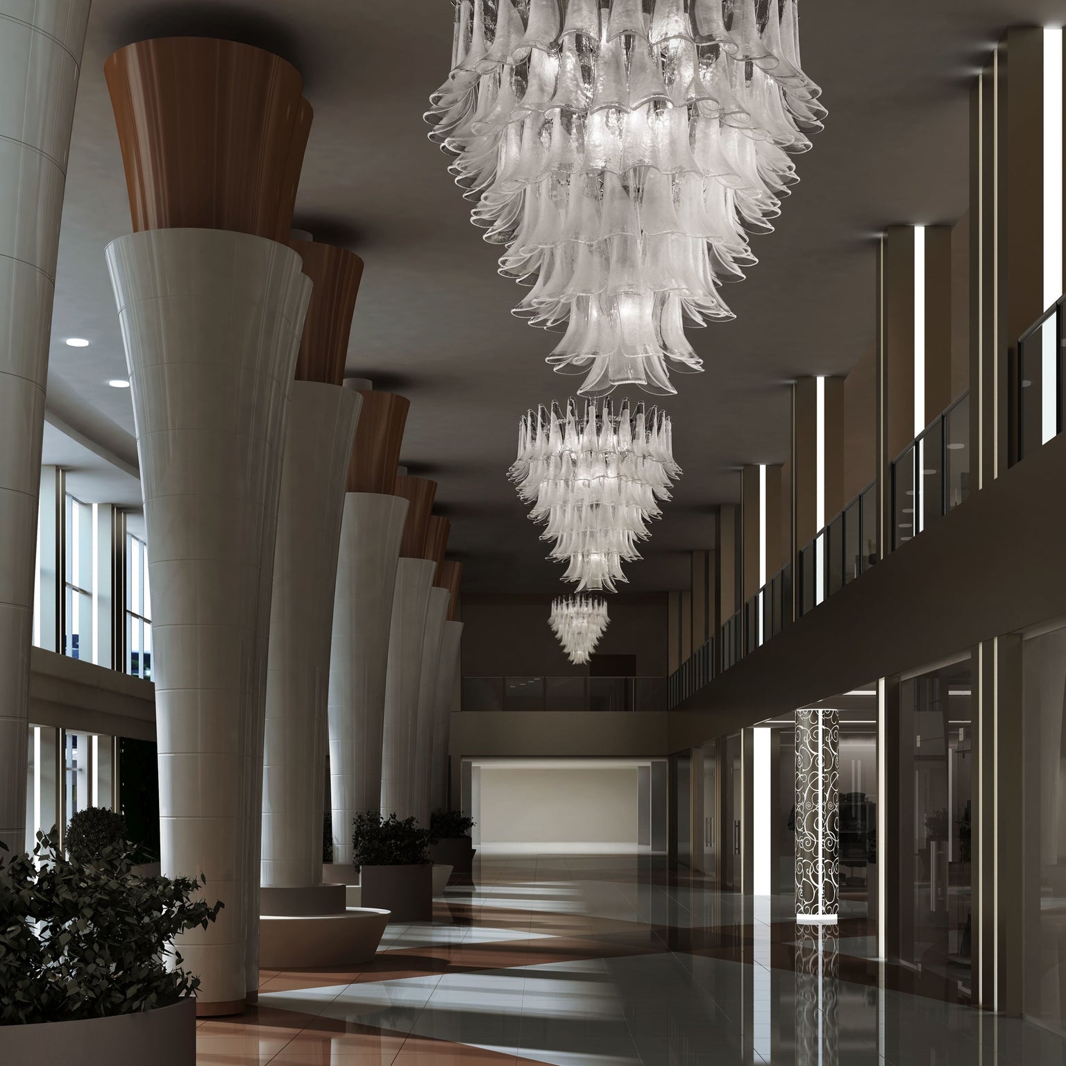 Crystal & glass chandeliers — italian-lighting-centre