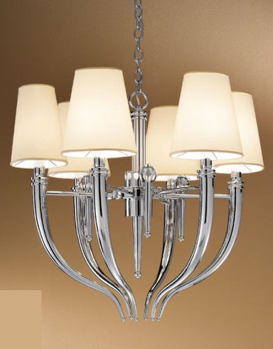 Polished Nickel Chandelier