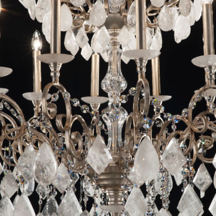 Beautiful quartz chandelier in 5 custom colours