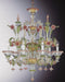 Ornate floral Murano glass Chandelier