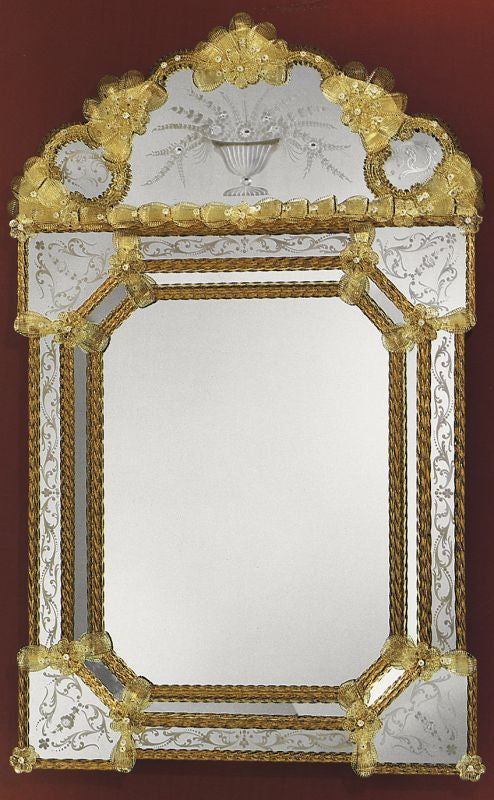 Stunning Venetian Mirror with Gold Embellishments